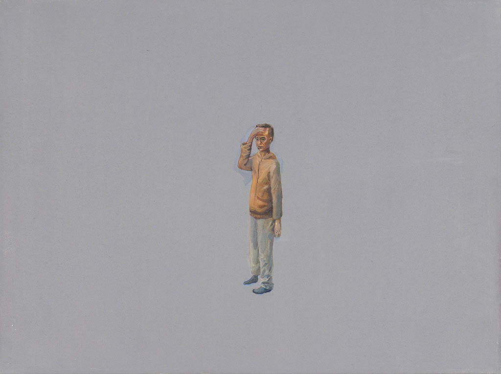 Jan Chlup, painting, Portrait 01, 30x40 cm, oil on canvas, 2020