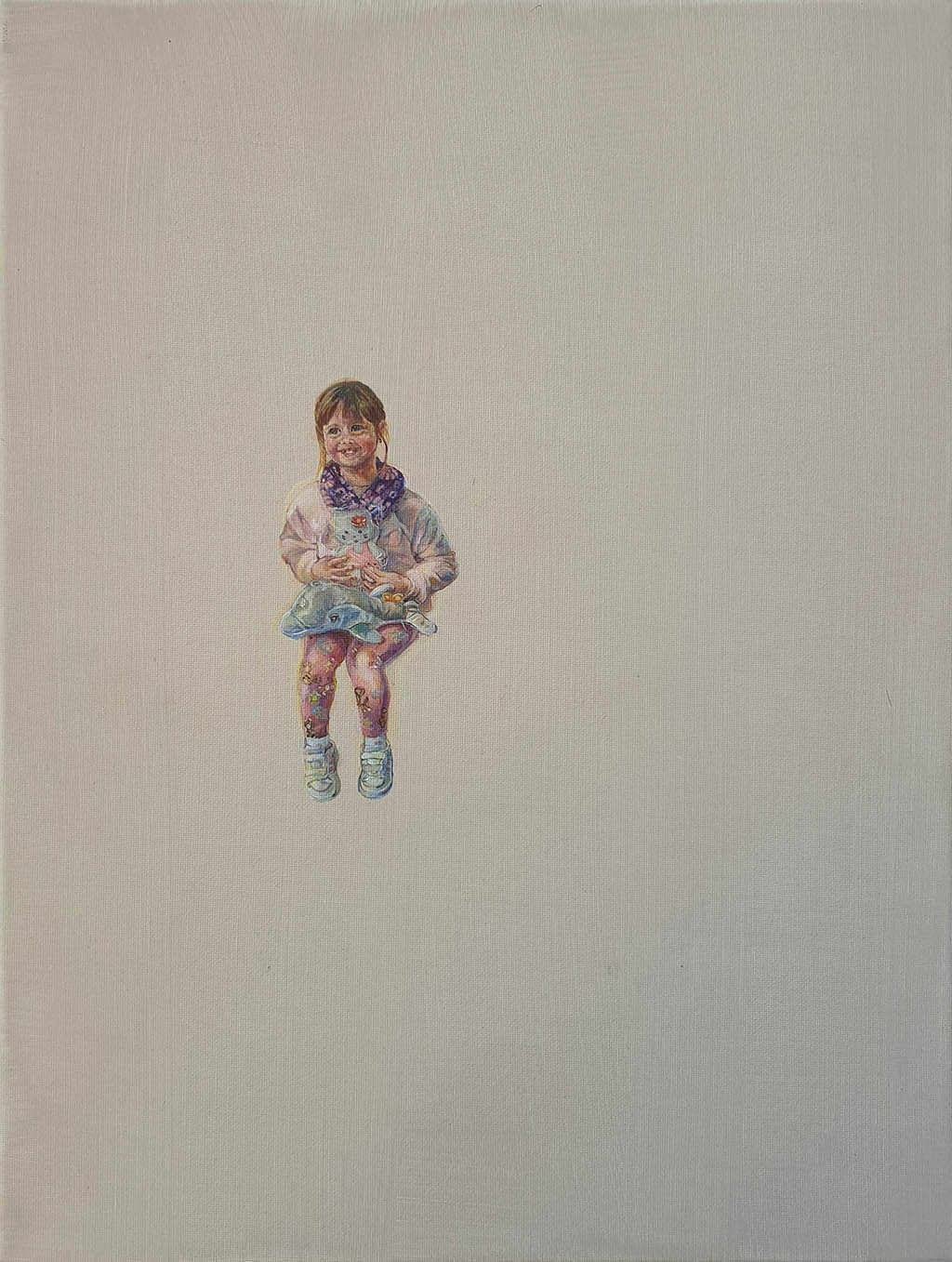 Jan Chlup, painting, Portrait 06, 30x40 cm, oil on canvas, 2020